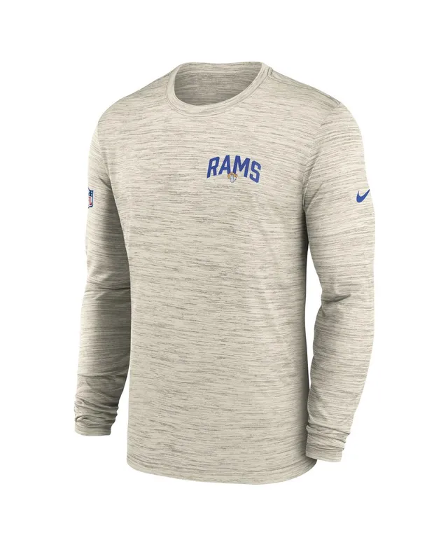 Nike Men's Los Angeles Rams Sideline Player Long Sleeve T-Shirt - Royal - M (Medium)