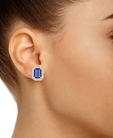 Macy's Tanzanite (3-1/5 Ct. t.w.) and Diamond (3/8 Halo Stud Earrings