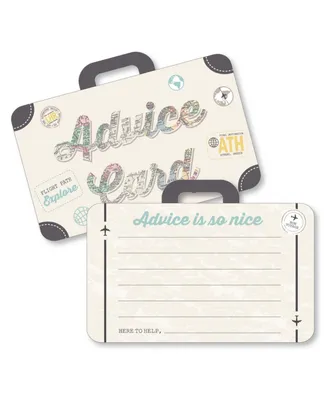 World Awaits Suitcase Wish Card Party Activities Shaped Advice Cards Game 20 Ct