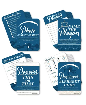 Happy Passover - 4 Pesach Party Games - 10 Cards Each - Gamerific Bundle