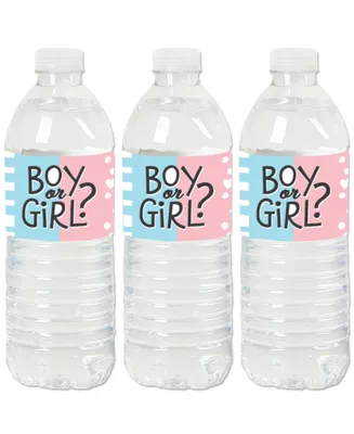 Baby Gender Reveal - Party Water Bottle Sticker Labels - Set of 20