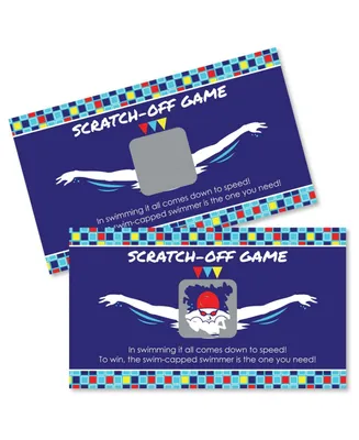 Making Waves - Swim Team - Swimming Party Game Scratch Off Cards - 22 Ct