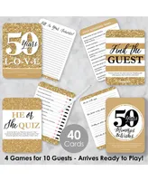We Still Do 50th Wedding Anniversary 4 Party Games 10 Card Each Gamerific Bundle