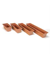 Novelty Maunfacturing Countryside Flower Box Planter, Terracotta Color - 23.75"