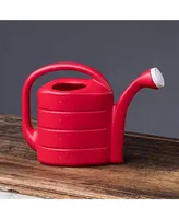 Novelty Deluxe Plastic Watering Can, Red, 2 Gallons