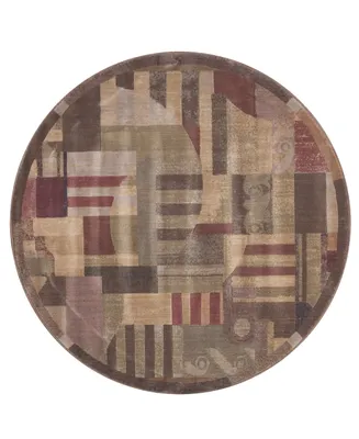 Closeout! Nourison Home Round Area Rug, Somerset ST22 Clarkstown Multi 5' 6"