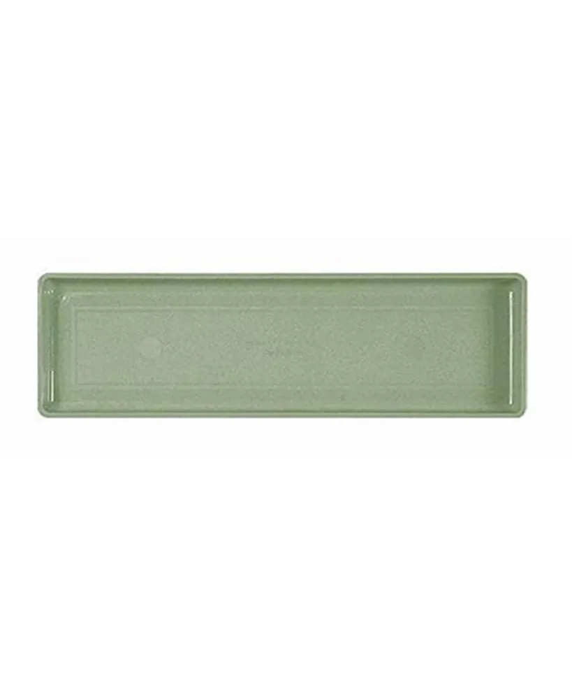 Novelty Plastic Countryside Sage Flower Box Tray, 18 Inch