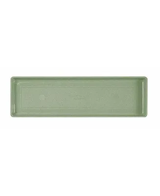 Novelty Plastic Countryside Sage Flower Box Tray, 18 Inch