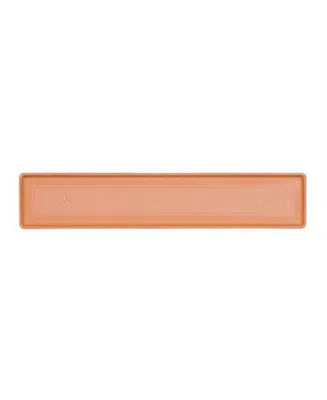 Novelty Countryside Plastic Flower Box Tray, Terracotta Color, 36-Inch