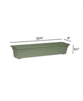 Novelty Maunfacturing Countryside Flower Box Planter, Sage - 36"