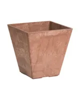 Novelty ArtStone (35109) Square Ella Planter, Rust 10"