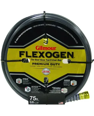 Gilmour 10058050 8-ply Flexogen Hose .62-Inch by 75-Foot, Gray