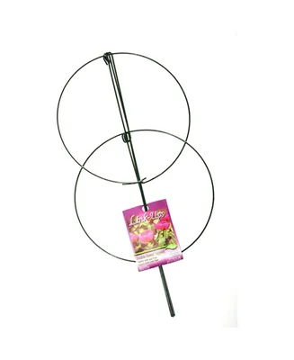 Luster Leaf 978 Double Peony Plant Flower Garden Stake Support, Green, 36"