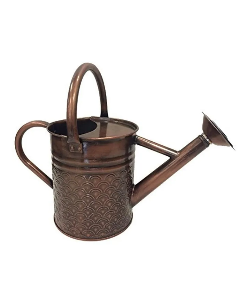 Gardener's Select Gardener Select Metal Embossed Watering Can, Copper, 1 Gallon