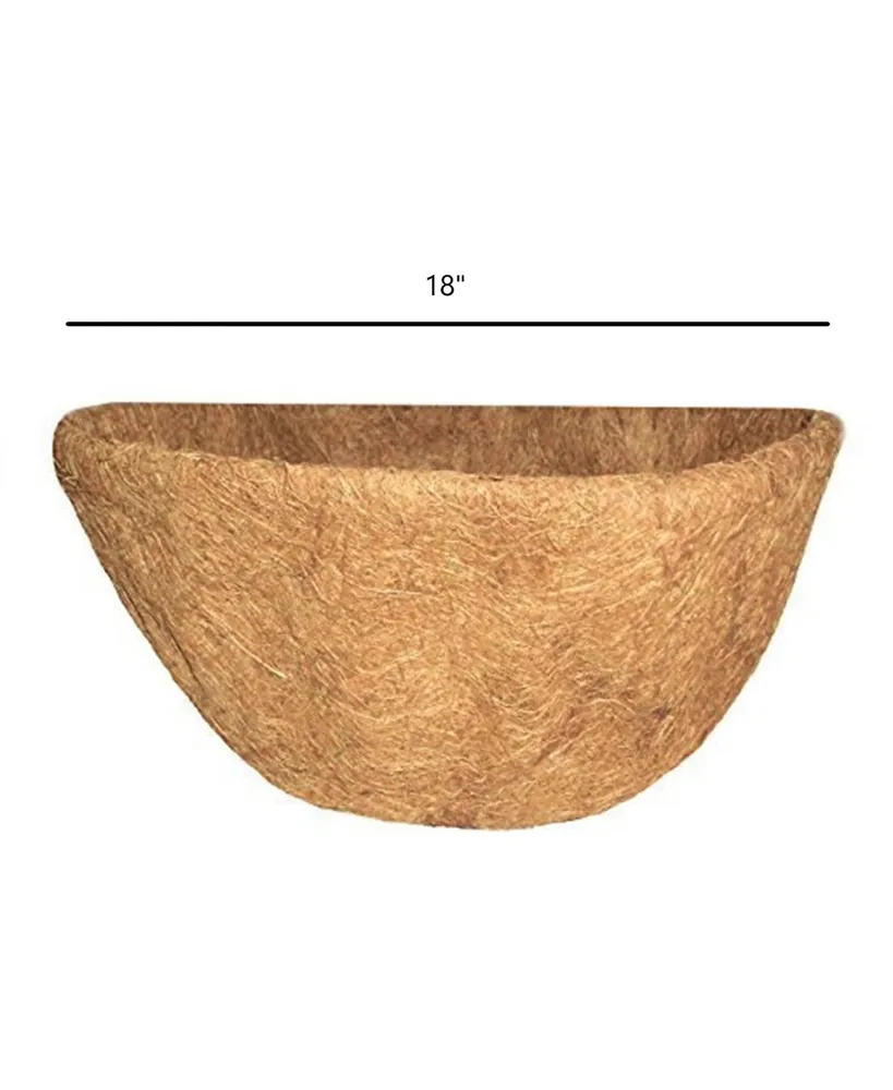 Grower Select Source Half Round Wall Basket Coco Liner, 18 inches