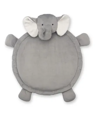 Lambs & Ivy Elephant Baby Play Mat with 3-Dimensional Head - Gray