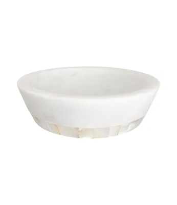 Mother of Pearl White Marble Bowl (Medium)
