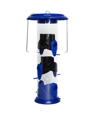 Nature's Way Bird Products Llc Natures Way Bird Products Funnel Flip Top Tube Feeder Blue 18.5in