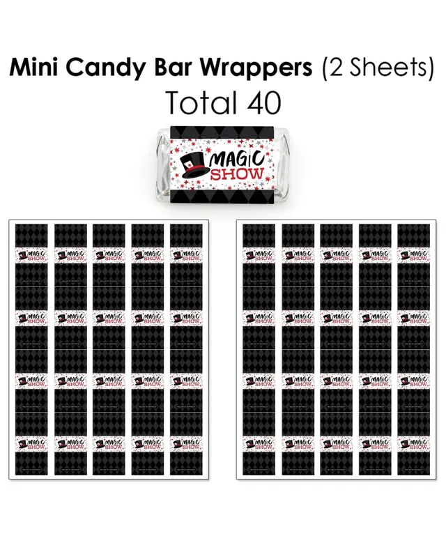Big Dot of Happiness Masquerade - Mini Candy Bar Wrappers, Round Candy  Stickers and Circle Stickers - Mask Party Candy Favor Sticker Kit - 304  Pieces