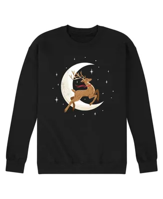 Airwaves Men's Reindeer Moon Fleece T-shirt