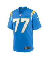 Men's Nike Zion Johnson Powder Blue Los Angeles Chargers 2022 Nfl Draft First Round Pick Game Jersey