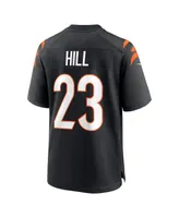 Men's Nike Daxton Hill Black Cincinnati Bengals 2022 Nfl Draft First Round Pick Game Jersey