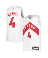 Big Boys Nike Scottie Barnes White Toronto Raptors 2021/22 Swingman Player Jersey - Association Edition