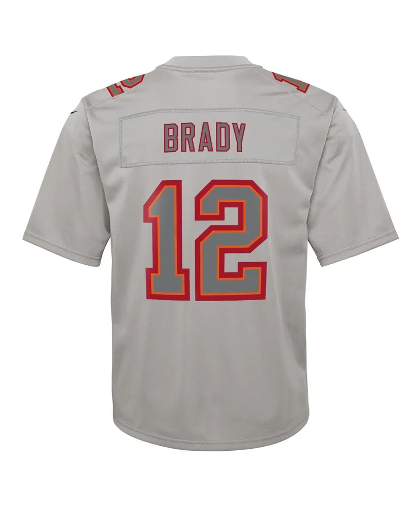 Big Boys Nike Tom Brady Gray Tampa Bay Buccaneers Atmosphere Game Jersey