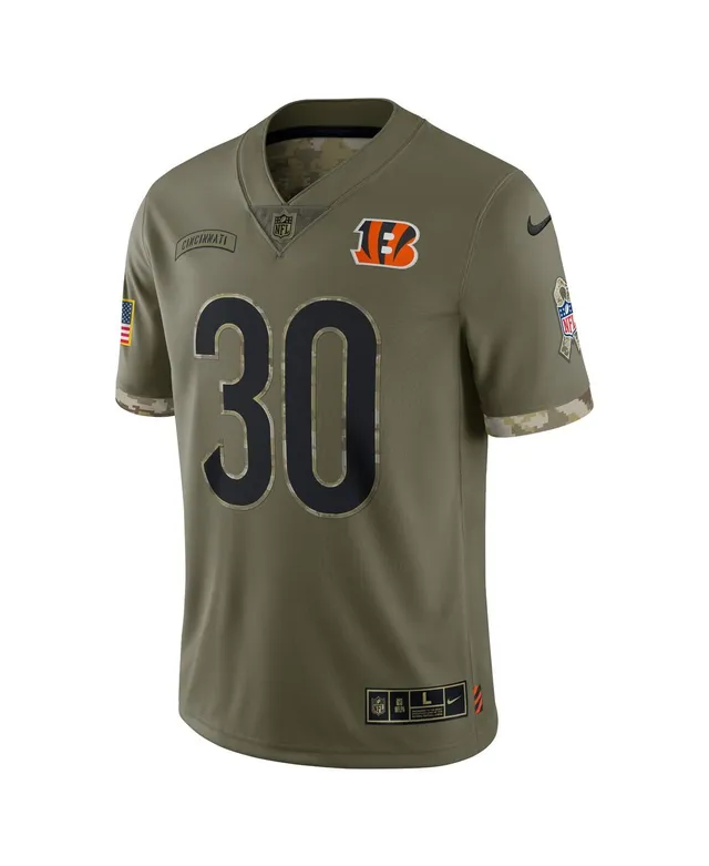 Men's Nike Jessie Bates III Olive Cincinnati Bengals 2022 Salute To Service  Limited Jersey