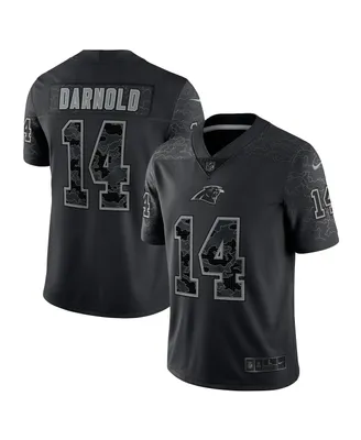 Men's Nike Sam Darnold Black Carolina Panthers Rflctv Limited Jersey