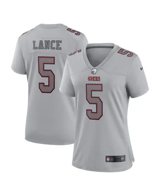 Women's Nike Trey Lance Gray San Francisco 49ers Atmosphere Fashion Game Jersey