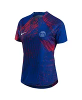 Women's Nike Blue Paris Saint-Germain 2022 Pre-Match Top