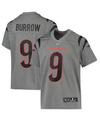 Joe Burrow Cincinnati Bengals Nike Youth Inverted Team Game Jersey - Gray