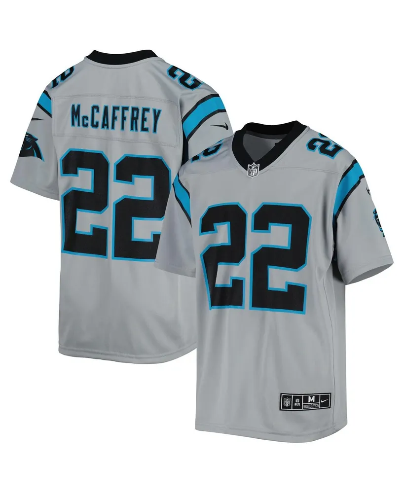 Women's Nike Christian McCaffrey Gray Carolina Panthers Atmosphere Fashion  Game Jersey