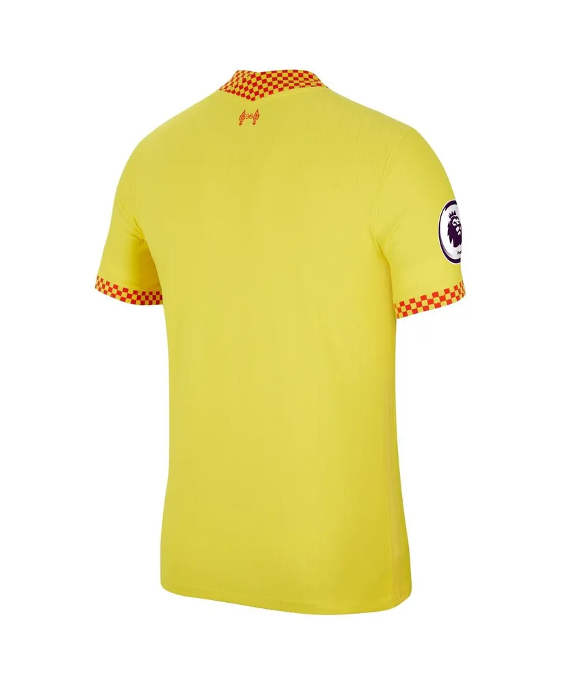 Men's Nike Yellow Liverpool 2021/22 Third Vapor Match Jersey