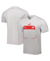 Men's Puma White Switzerland National Team 2022/23 Away Replica Jersey