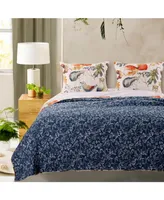 Greenland Home Fashions Willow Quilt Set, 3-Piece Full - Queen