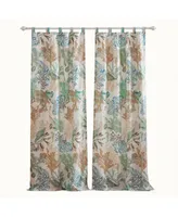 Greenland Home Fashions Atlantis Jade Window Panel Pair - 84" x 84"