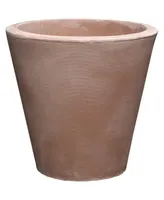 Crescent Garden DoubleWalled Madison Planter 14" Weatherd Terrcotta