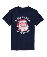 Airwaves Men's Only Santa Can Judge Short Sleeve T-shirt