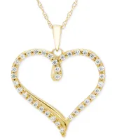 Diamond Heart 18" Pendant Necklace (1/4 ct. t.w.)