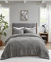 Madison Park Arctic 3-Pc. Faux Fur Comforter Set, King/California King