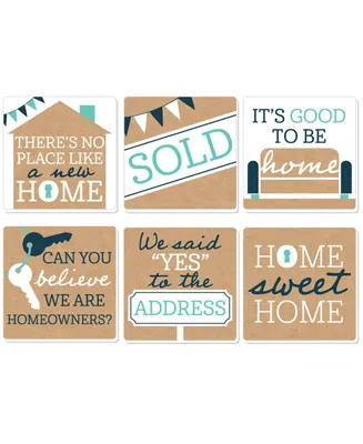 Big Dot of Happiness Home Sweet Home - Funny Housewarming Decor Gift - Drink Coasters - Set of 6