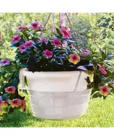 Curtis Wagner Plastics Hb-8050 Hanging Basket Drip Pan, 8-Inch, Clear 1 Count