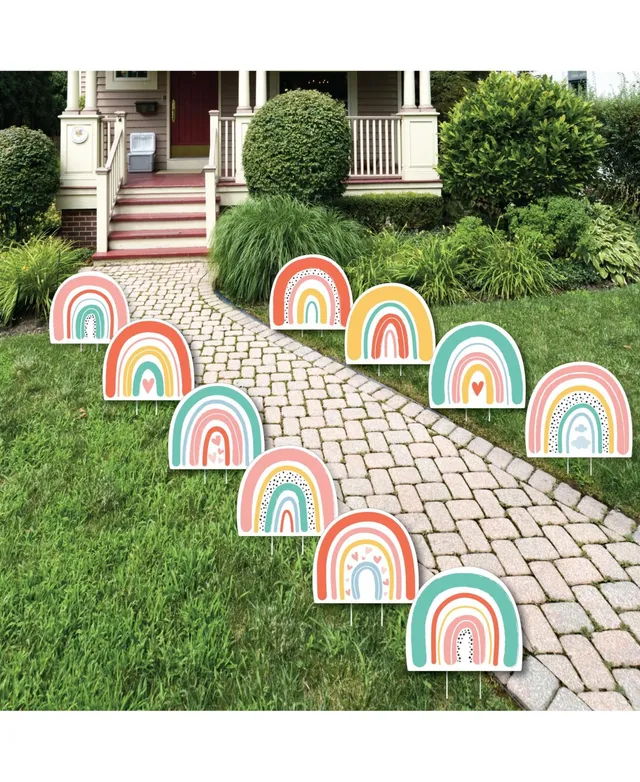 Big Dot of Happiness Rainbow Unicorn - Paper Straw Decor - Magical Unicorn  Baby Shower or Birthday Party Striped Decorative Straws - Set of 24