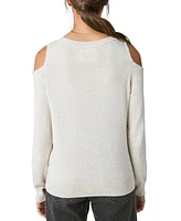 Lucky Brand Women's Cold-Shoulder Long-Sleeve Sweater