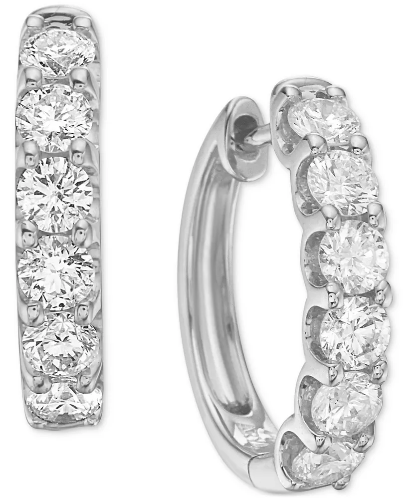 Diamond Small Hoop Earrings (2 ct. t.w.)