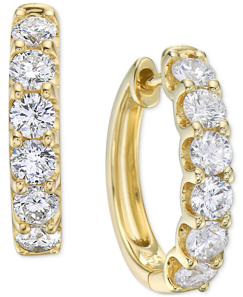 Diamond Small Hoop Earrings (2 ct. t.w.)