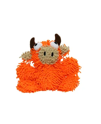 Mighty Jr Microfiber Ball Bull Orange, Dog Toy