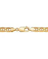 Beveled Mariner Link 20" Chain Link Necklace in 10k Gold